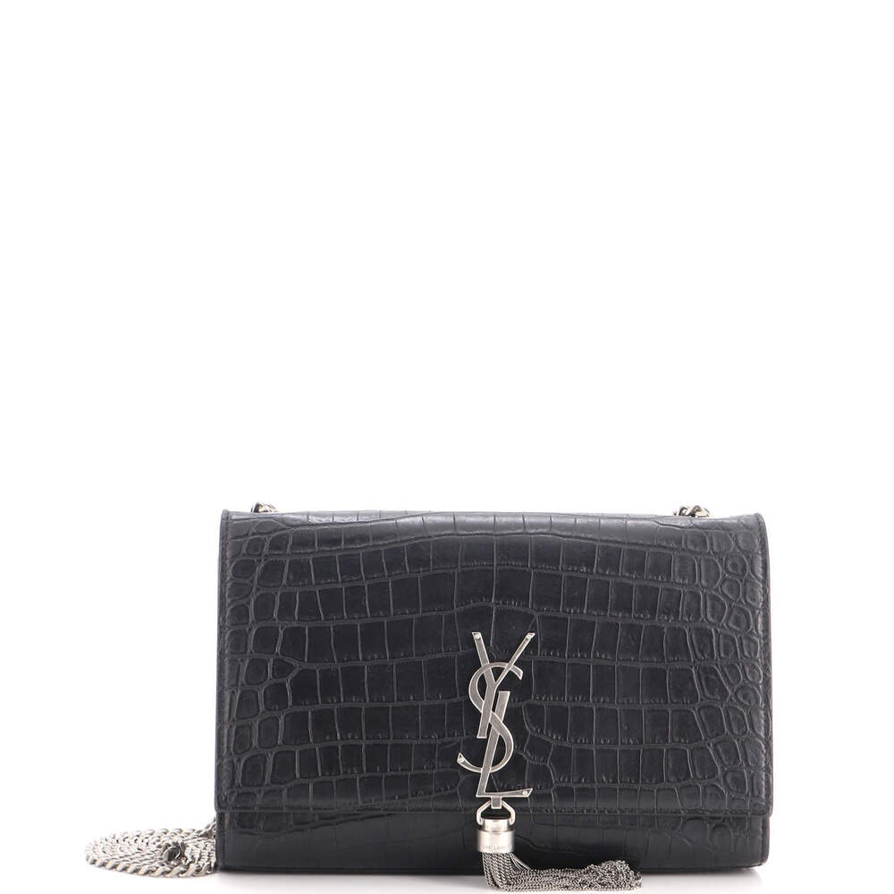 Saint Laurent Medium Classic Monogram Tassel Crossbody Bag